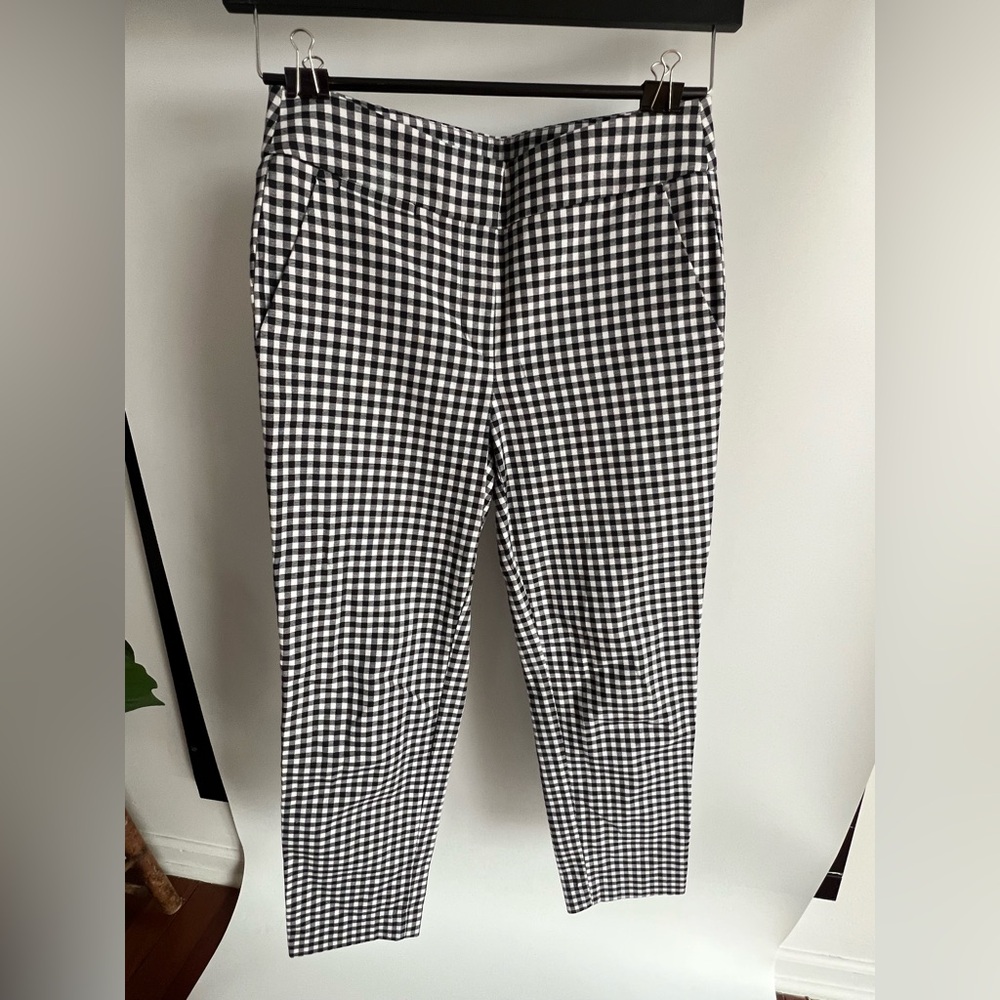 Ann Taylor Loft, Marisa Black and White Check Pants Size 2 Preppy Check Pants